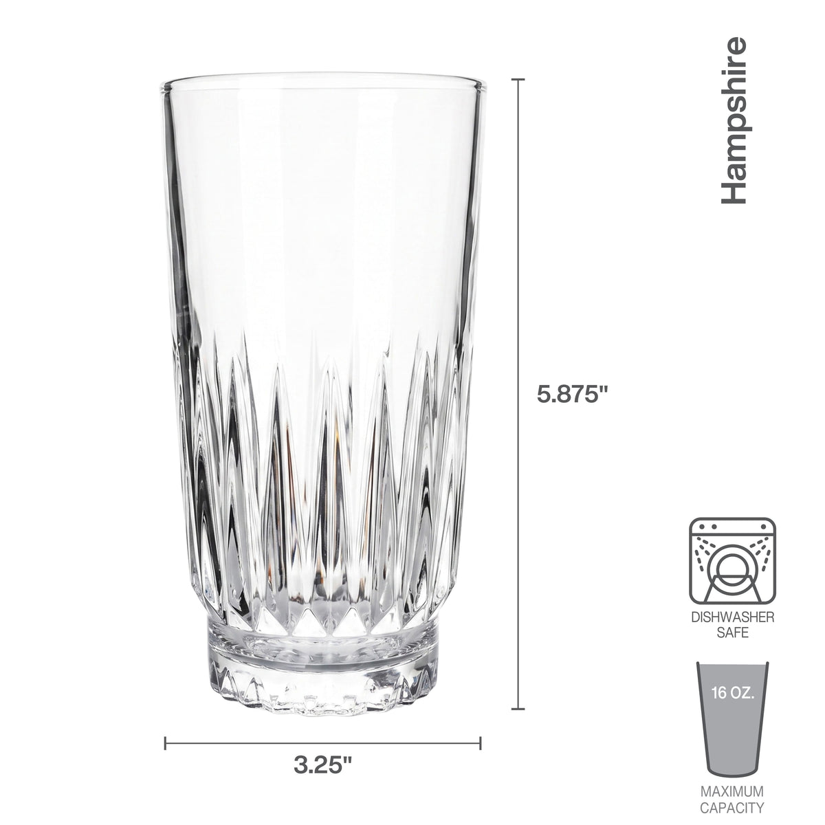 Hampshire  Set of 4 Highball Glasses
