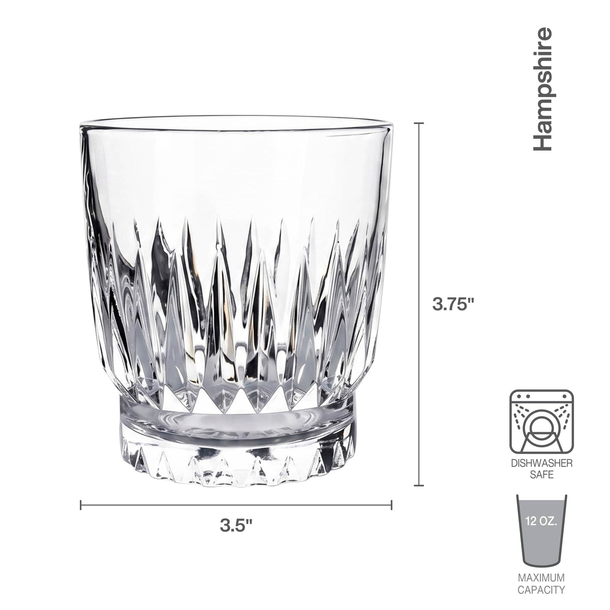 Hampshire Set of 4 Double Old Fashioned Glasses