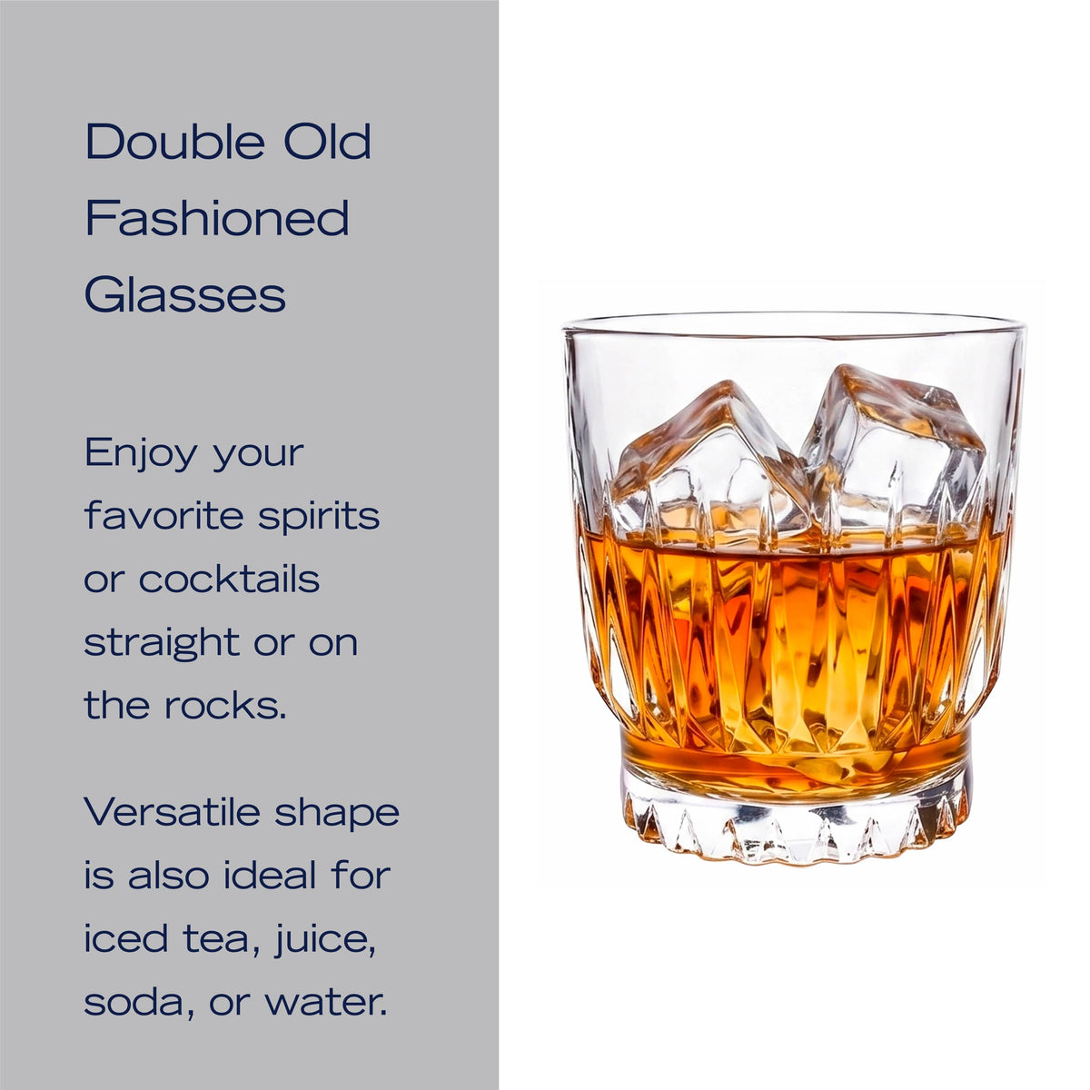 Hampshire Set of 4 Double Old Fashioned Glasses