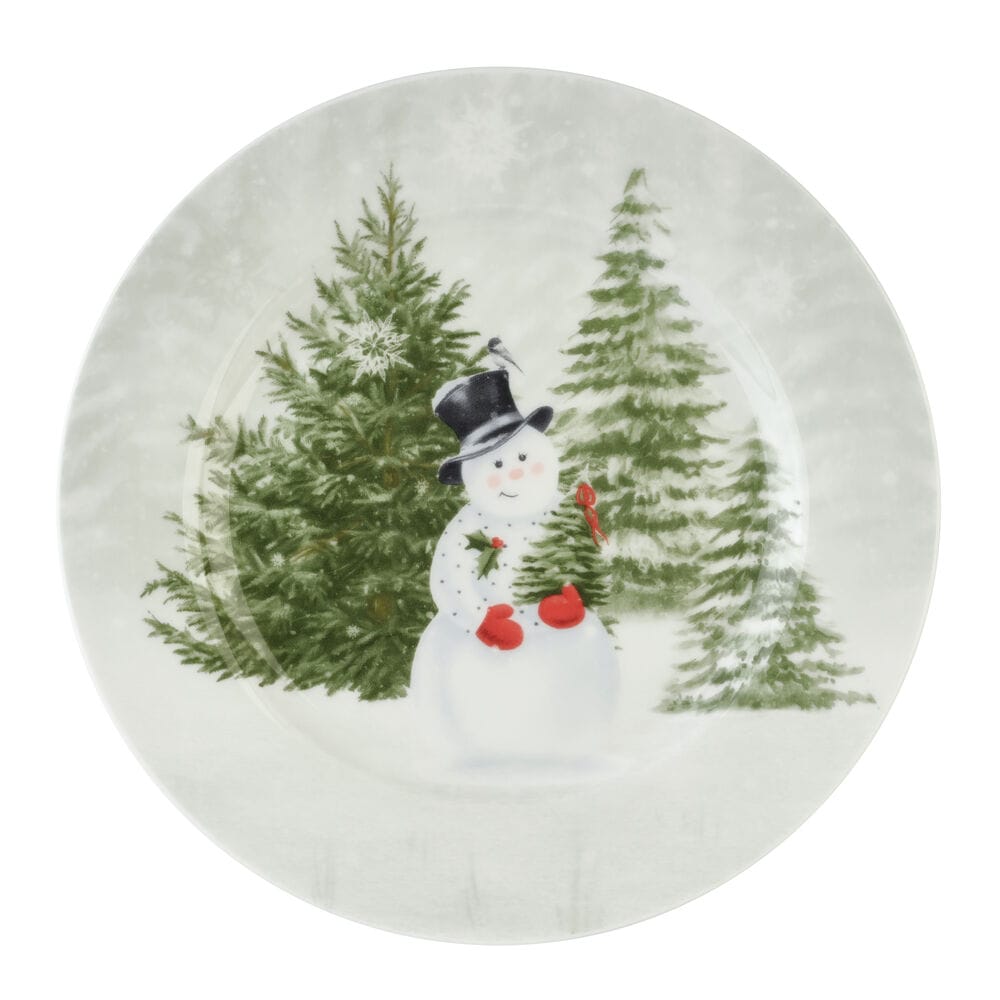Snowman's Forest 12 Piece Dinnerware Set, Service for 4