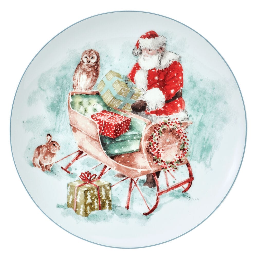 Magical Santa Set of 4 Salad Plates