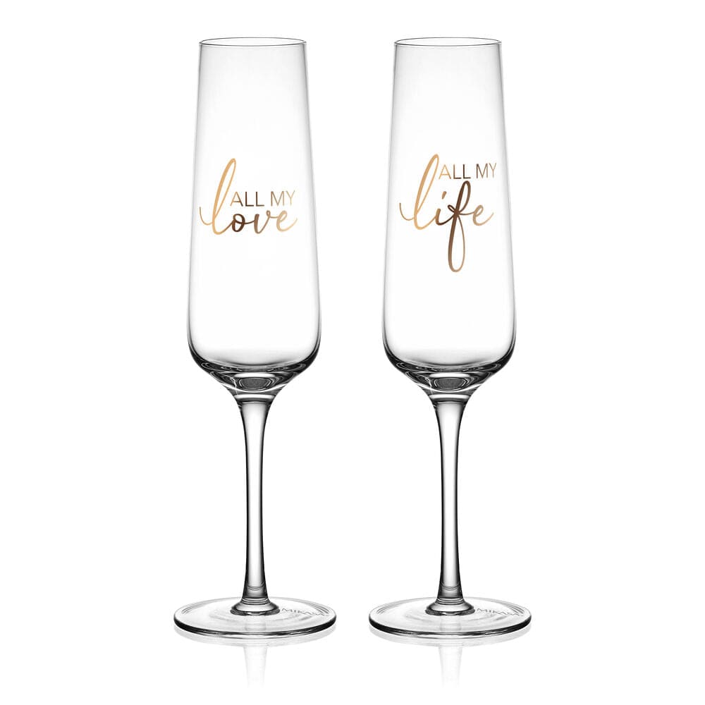 Champagne Flutes  Set of 2 All My Life
