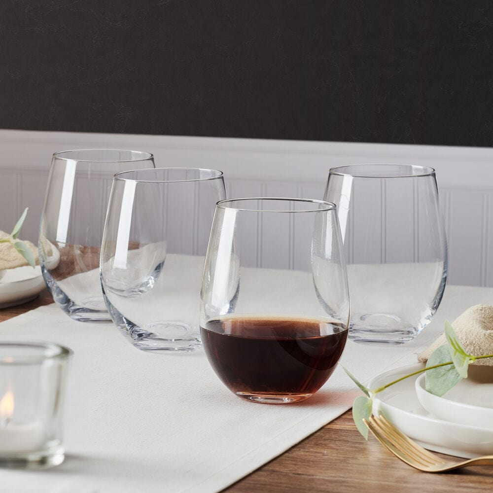 Lana Set of 4 Stemless Wine Glasses