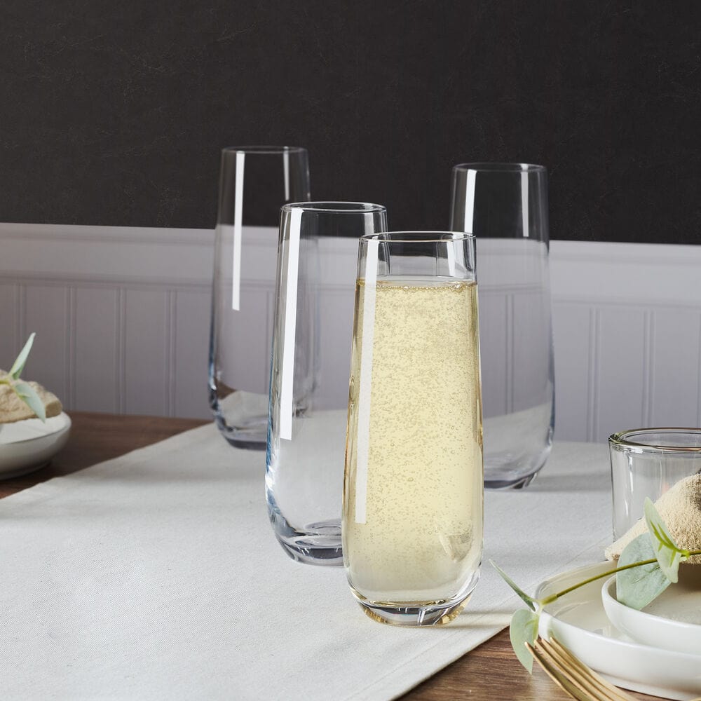 Lana Set of 4 Stemless Flute Glasses