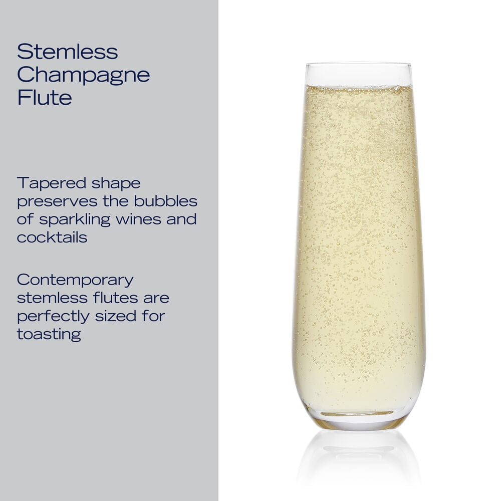 Lana Set of 4 Stemless Flute Glasses