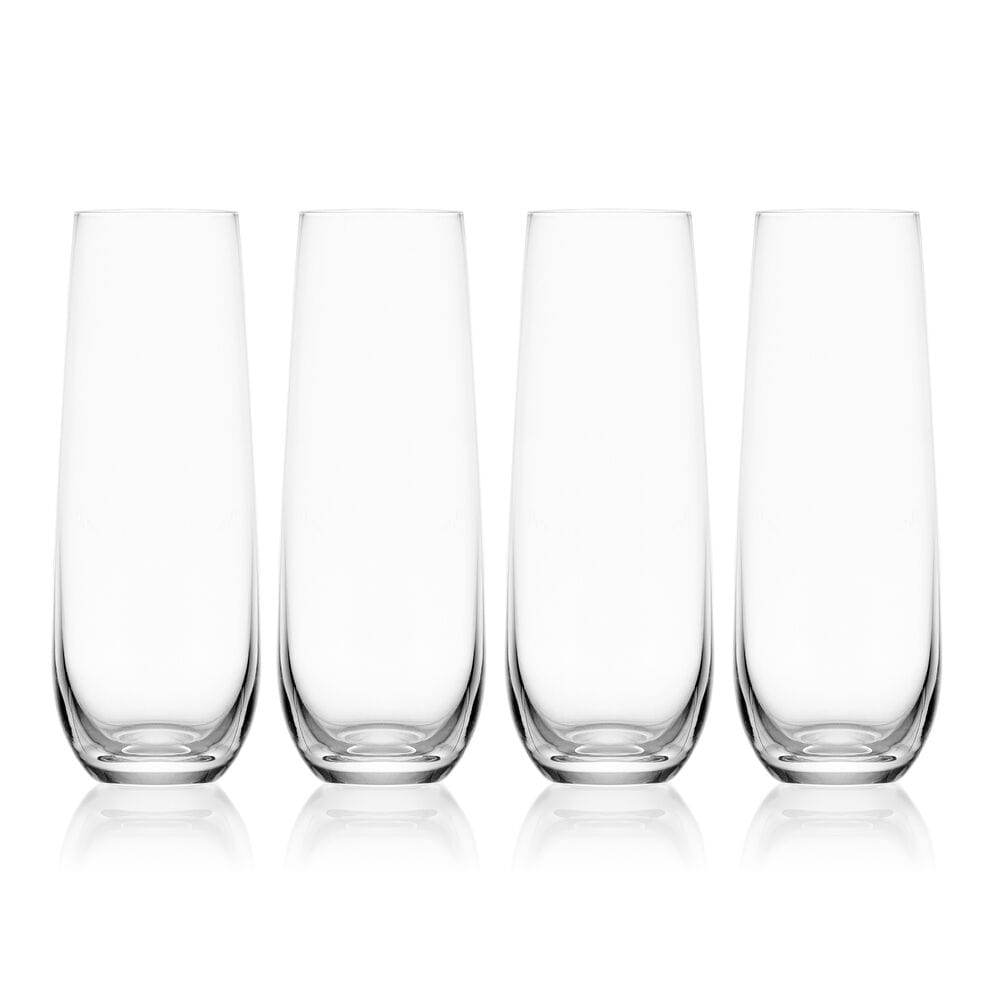 Lana Set of 4 Stemless Flute Glasses