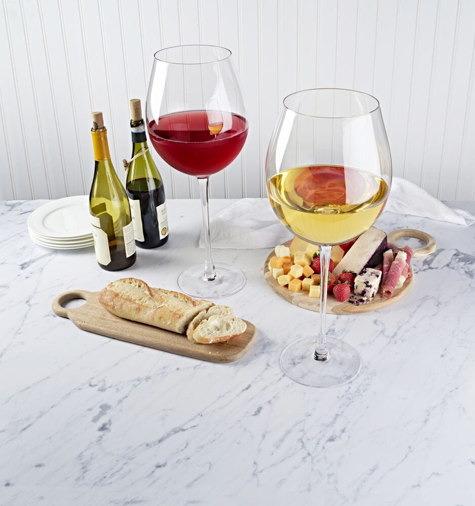 Lavish Set of 2 Oversized Wine Glasses, 17.75 IN