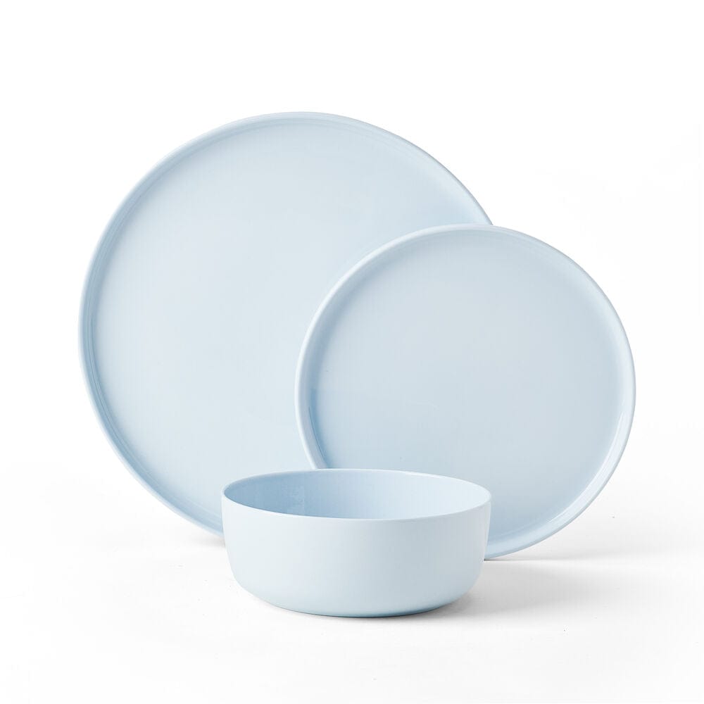 Madison 12 Piece Misty Blue Dinnerware Set, Service for 4