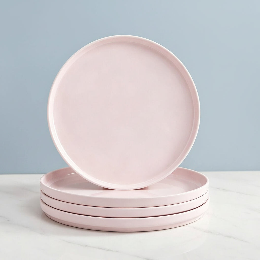 Madison Pink Set of 4 Dinner Plates