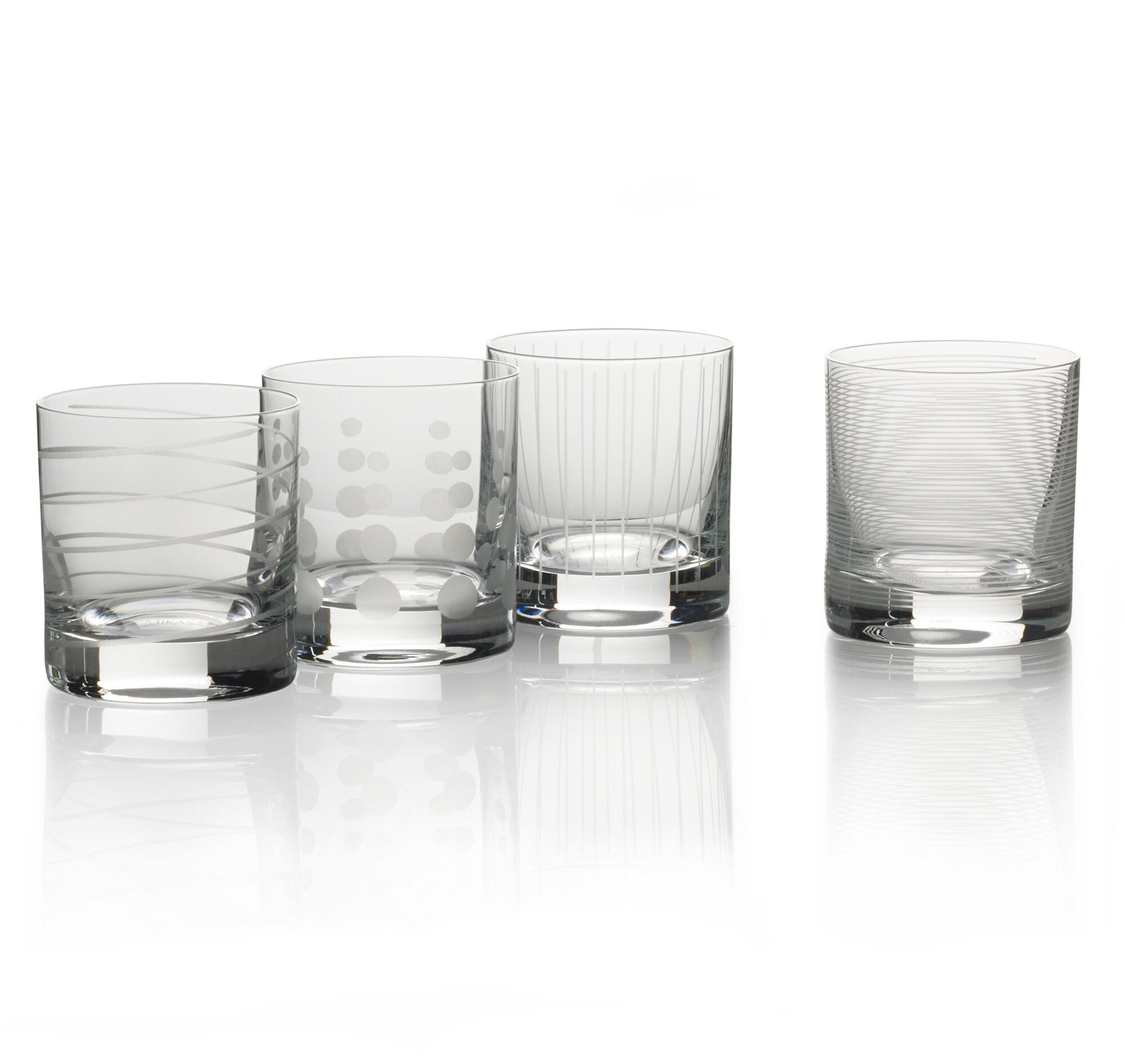 Cheers® Set of 4 Double Old Fashioned Whiskey Glasses