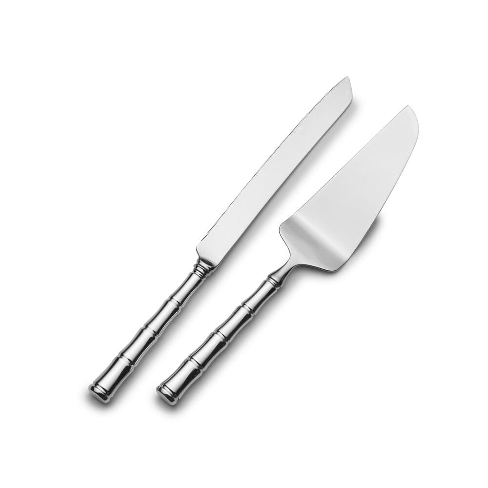 Mandarin Sterling Silver Wedding Cake Knife and Server Set