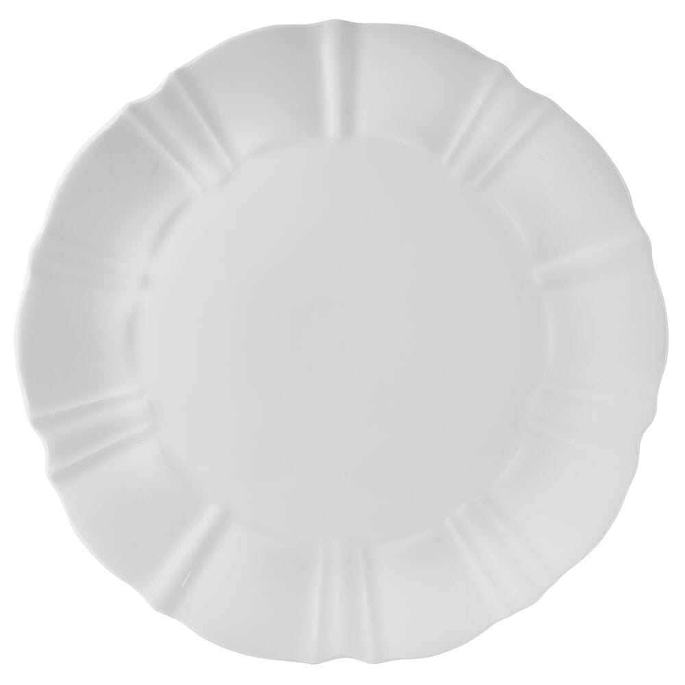 Belle Scalloped 12 Piece Dinnerware Set, Service for 4
