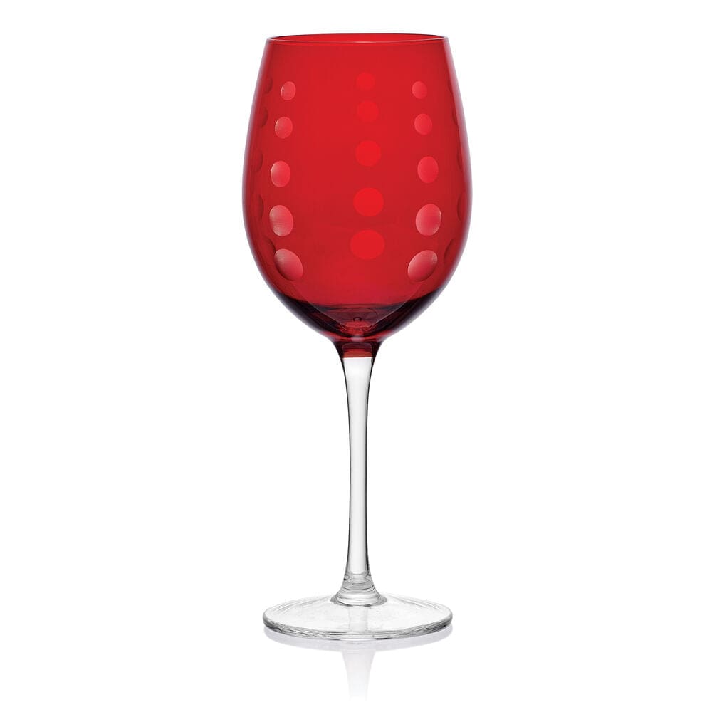 Cheers® Set of 6 Ruby Wine Glasses