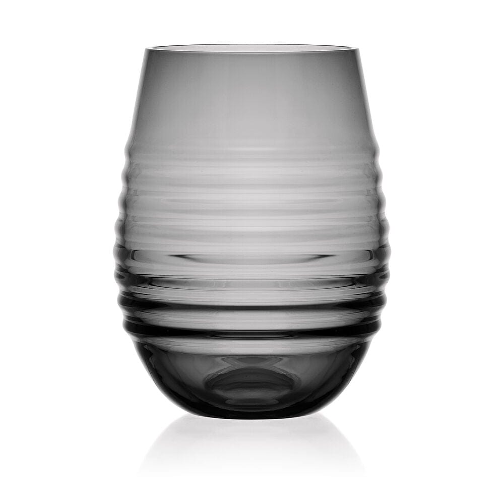 Ciara Smoke Set of 4 Stemless Wine Glasses