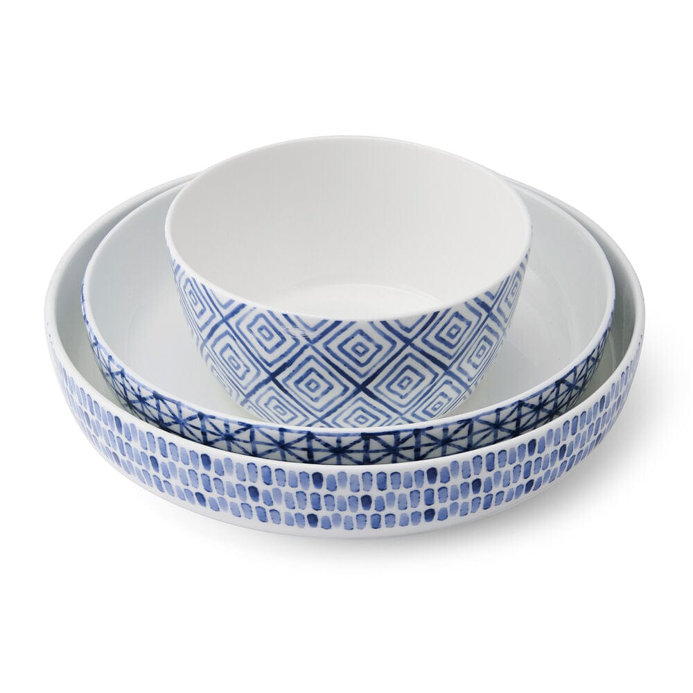 Dillon 9 Piece Dinnerware Bowl Set, Service for 3