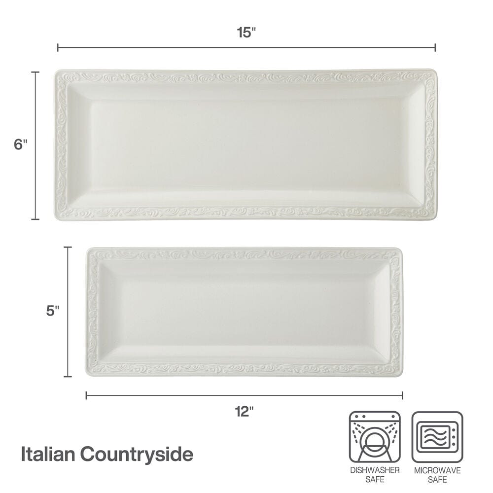 Italian Countryside® Set of 2 Bread Trays