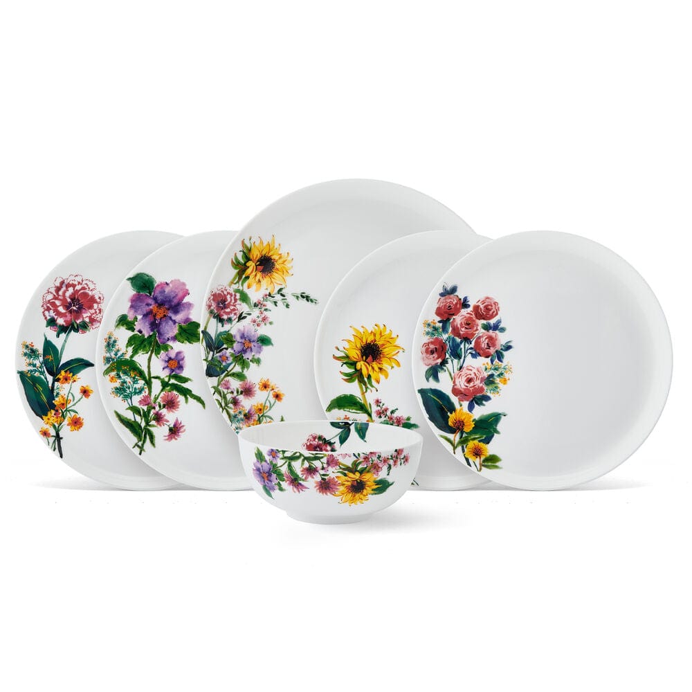Garden of Petals 12 Piece Dinnerware Set, Service for 4