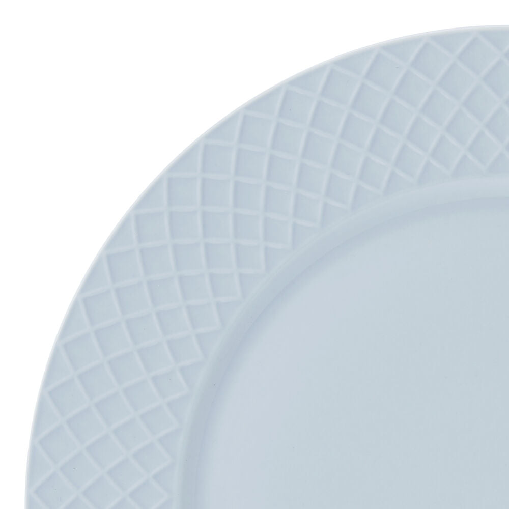 Trellis Misty Blue 12 Piece Dinnerware Set, Service for 4