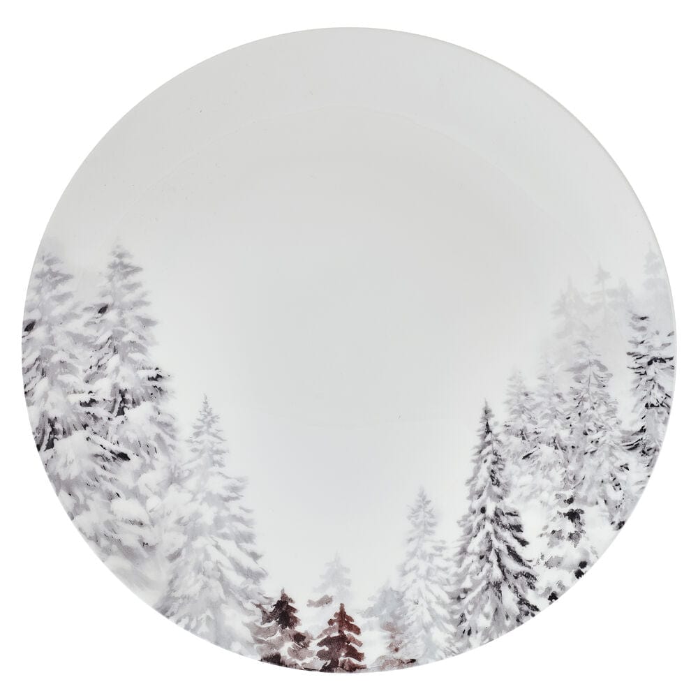 Woodsy Winter 12 Piece Dinnerware set, Service for 4