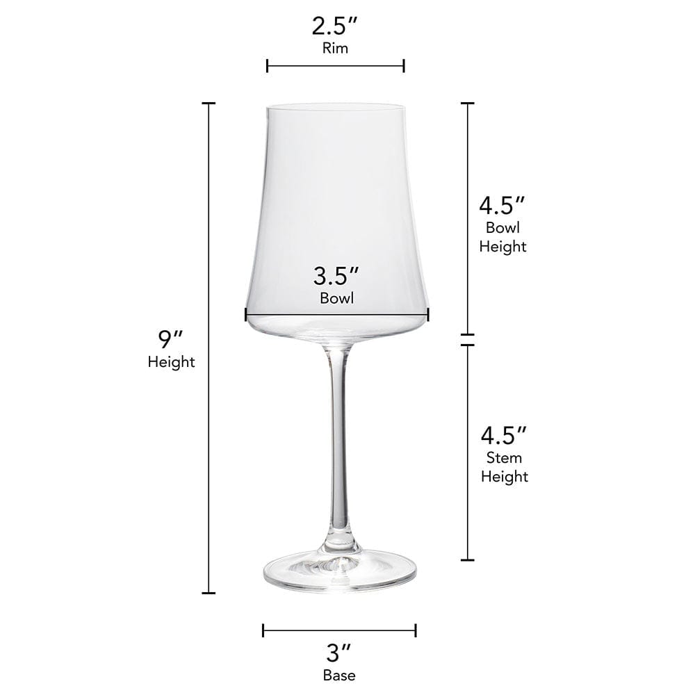 Aline Set of 4 White Wine Glasses