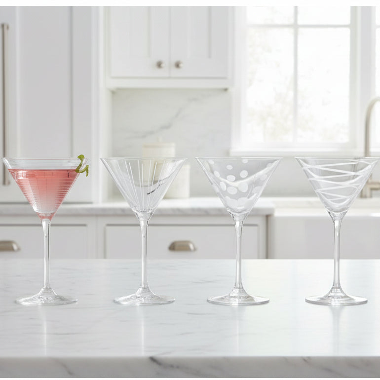 Cheers® Set of 4 Martini Glasses