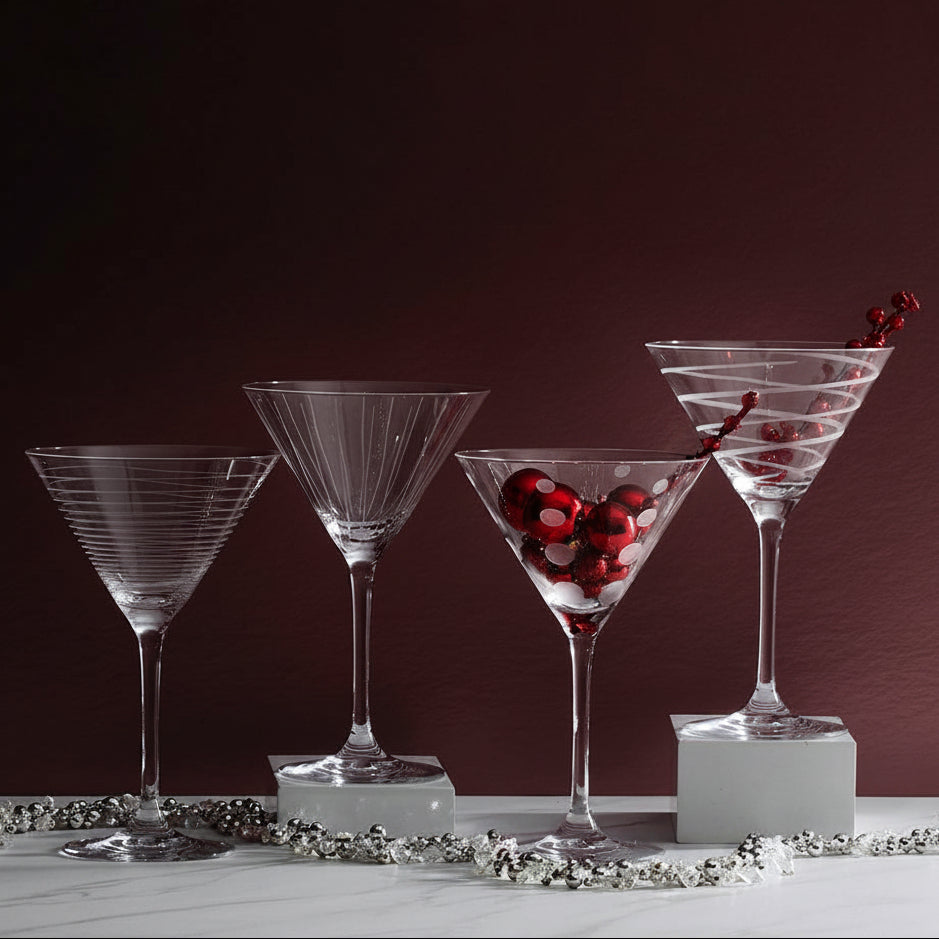 Cheers® Set of 4 Martini Glasses