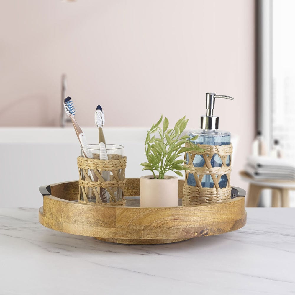 Marble Design Lazy Susan Serve Tray
