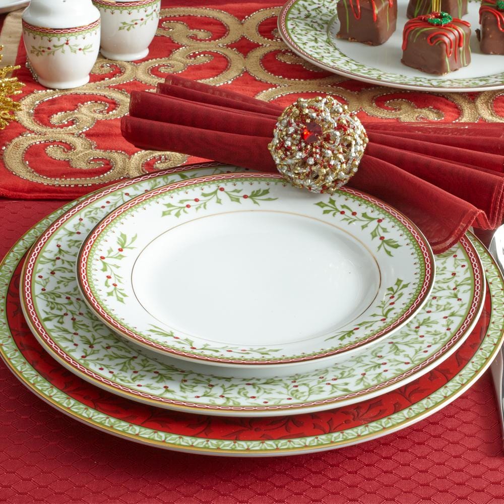 Holiday Traditions Set of 4 Salad Plates