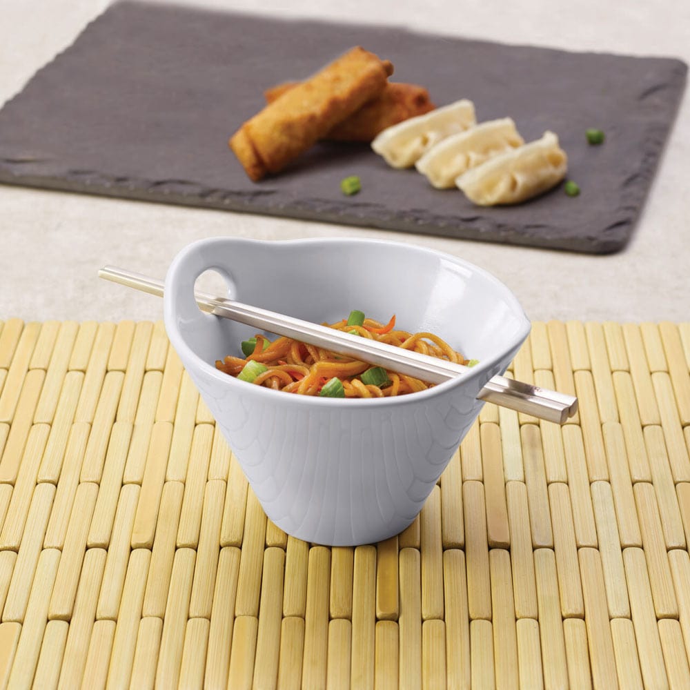 Noodle Bowl with Chopsticks