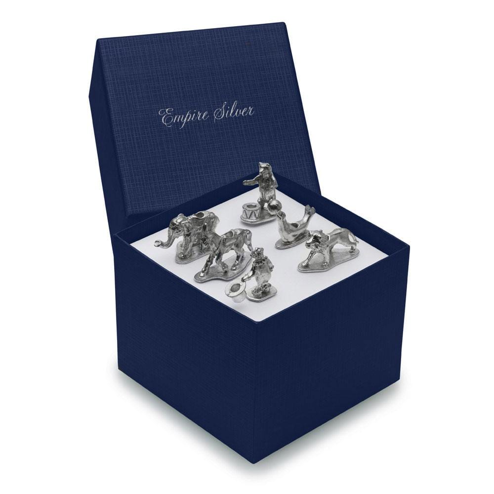Empire Silver Set of 6 Pewter Birthday Candle Holders