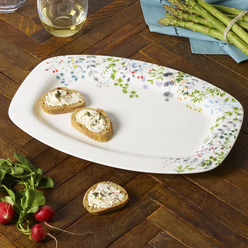 Tivoli Garden Rectangular Platter, 14.75"